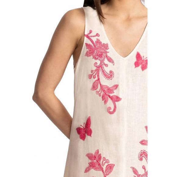 NEW JOHNNY WAS double v‑neck tank dress alycia in ecru - Picture 3 of 5